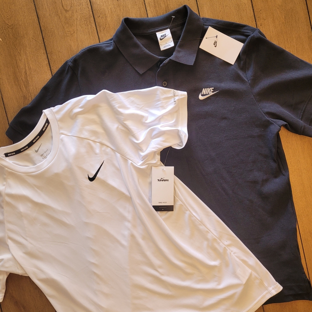 Nwts Nike Men's Black and White Shirt Bundle
